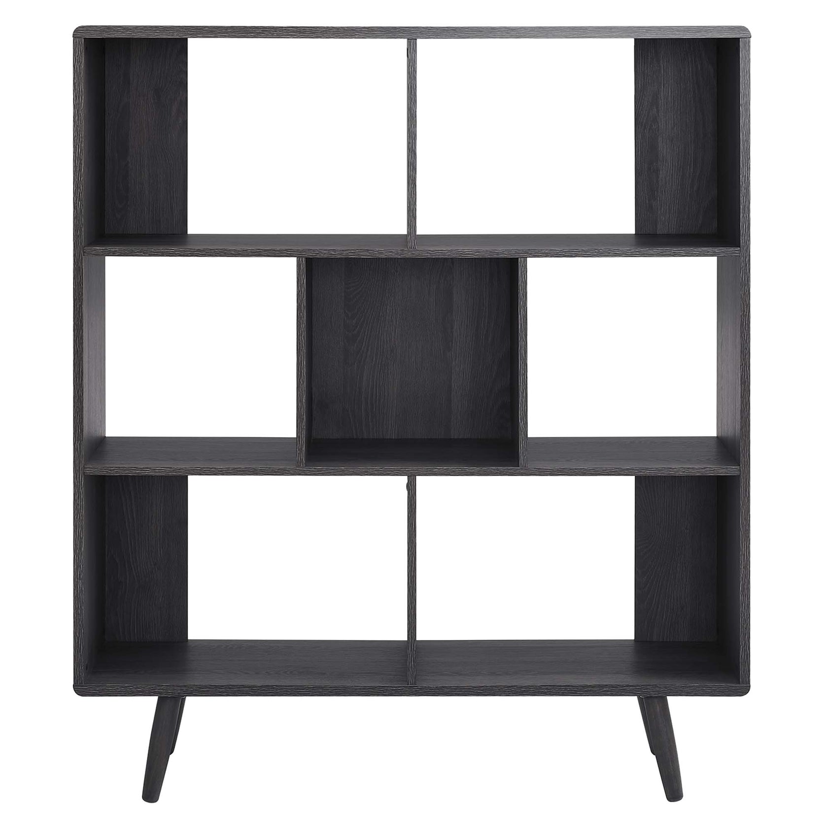 koru 3 Tier Open Bookcase - Charcoal Denmark Home