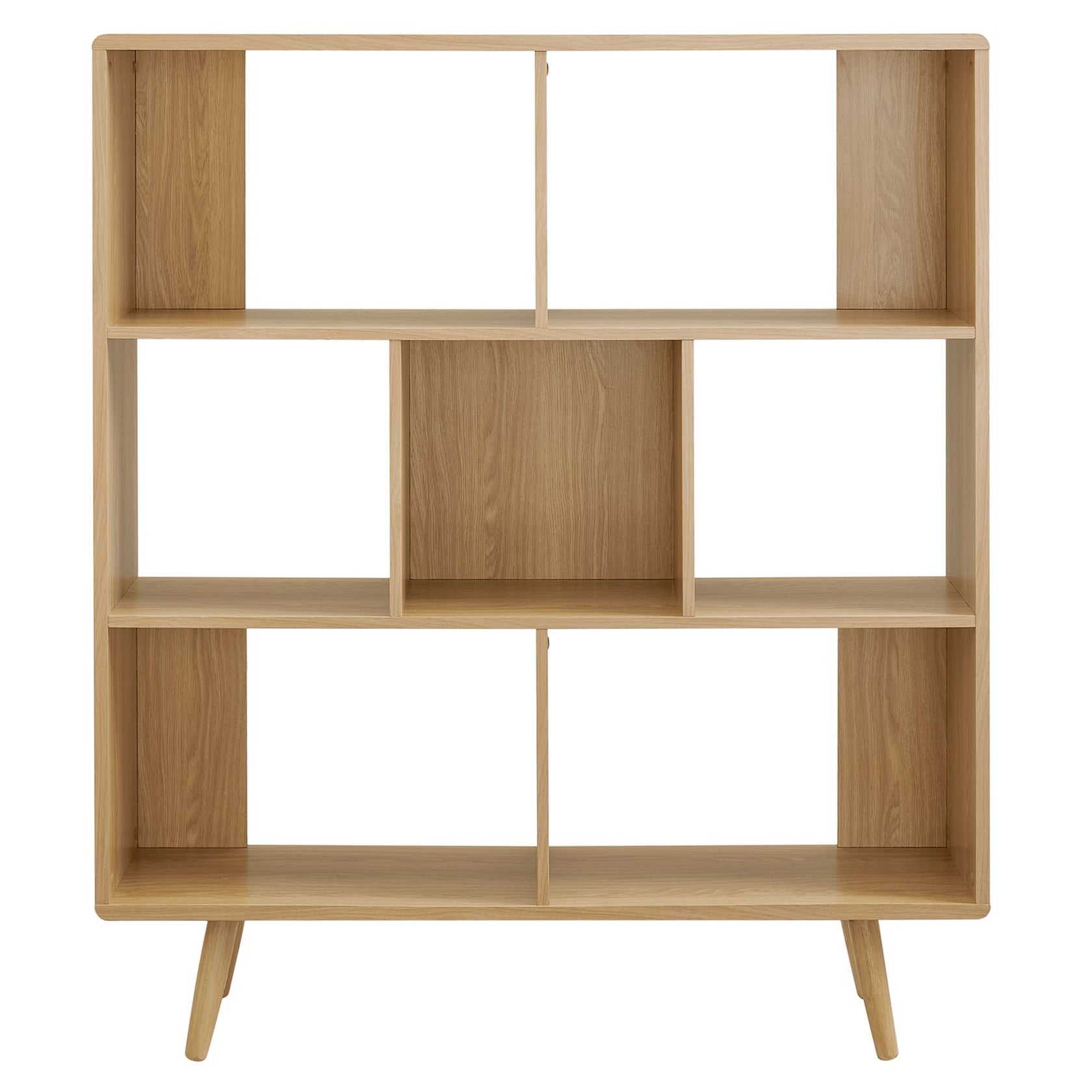 koru 3 Tier Open Bookcase - Oak Denmark Home