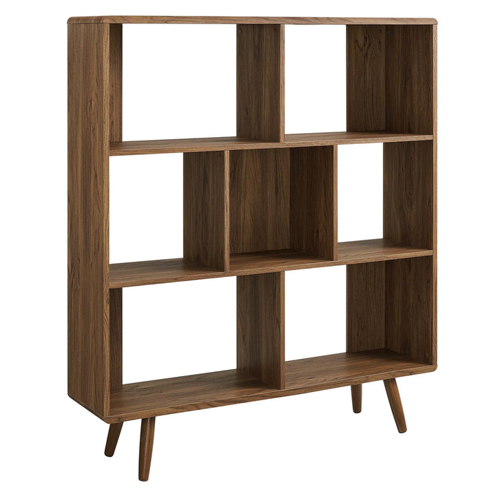 koru 3 Tier Open Bookcase - Walnut Denmark Home