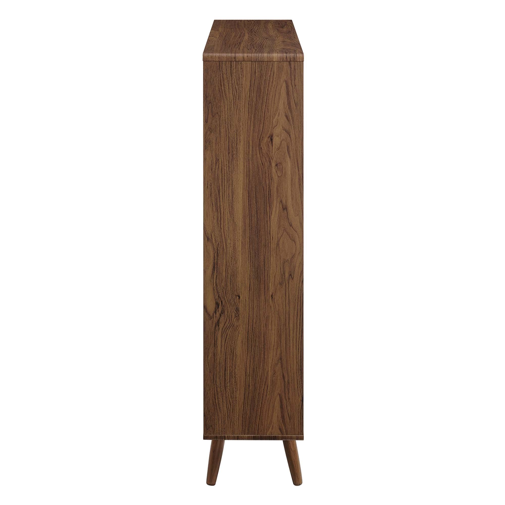 koru 3 Tier Open Bookcase - Walnut Denmark Home