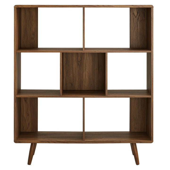 koru 3 Tier Open Bookcase - Walnut Denmark Home