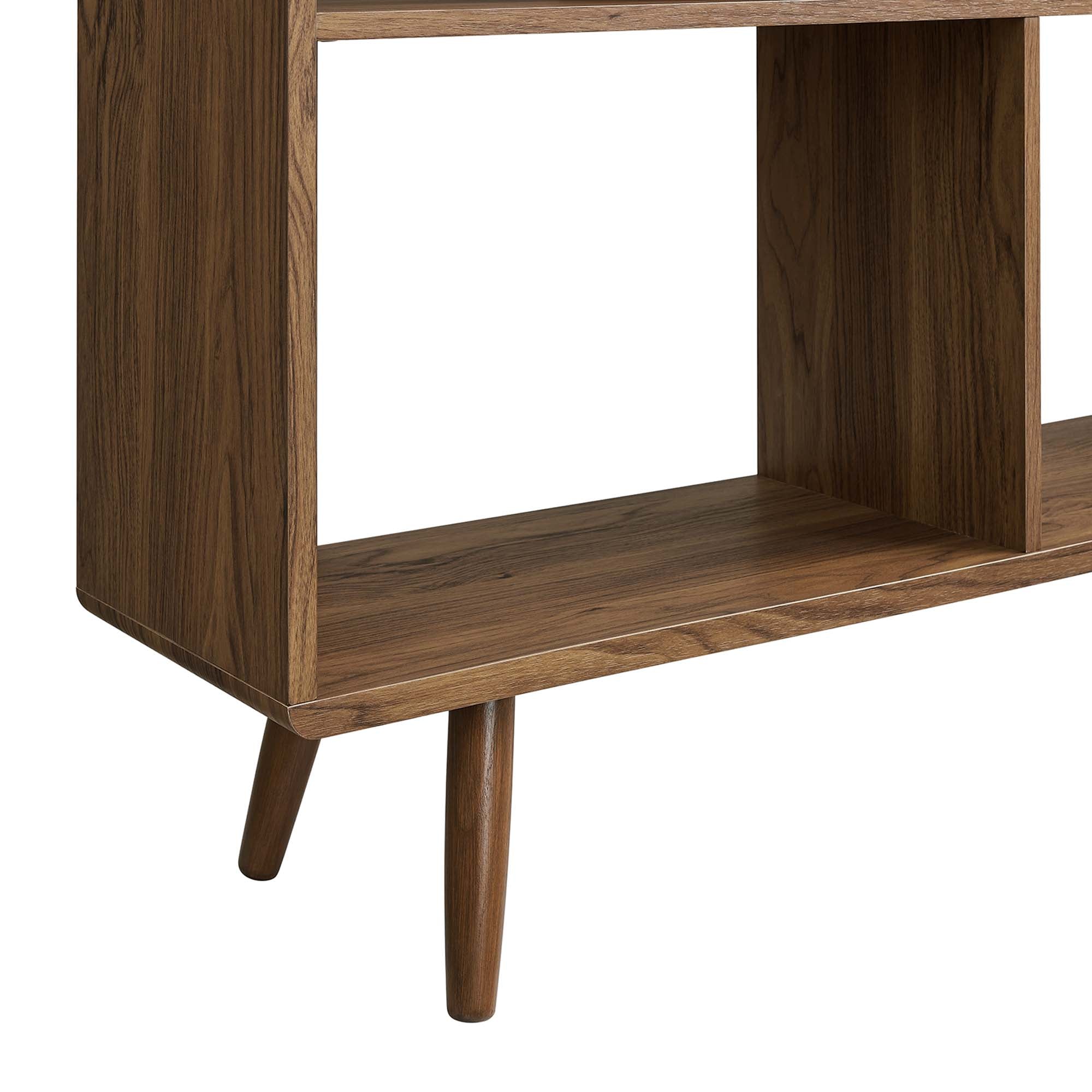 koru 3 Tier Open Bookcase - Walnut Denmark Home