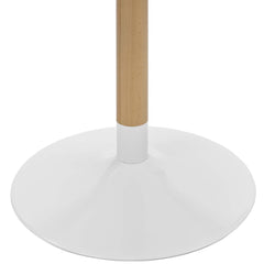 Dawn Round Dining Table – Matte Finish with Birchwood Pedestal Base 40" Denmark Home