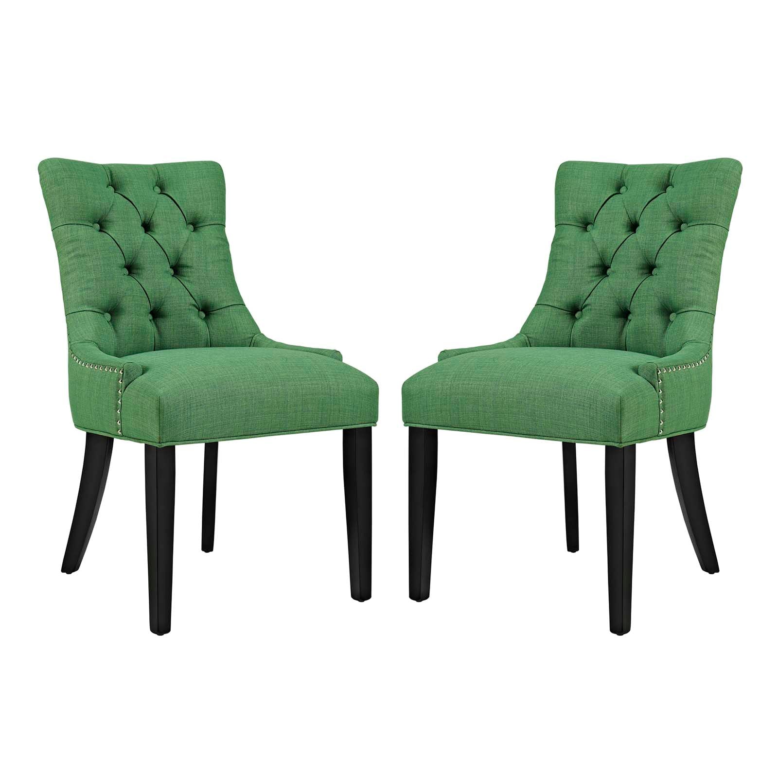 Bleich Tufted Dining Side Chair - Green Denmark Home