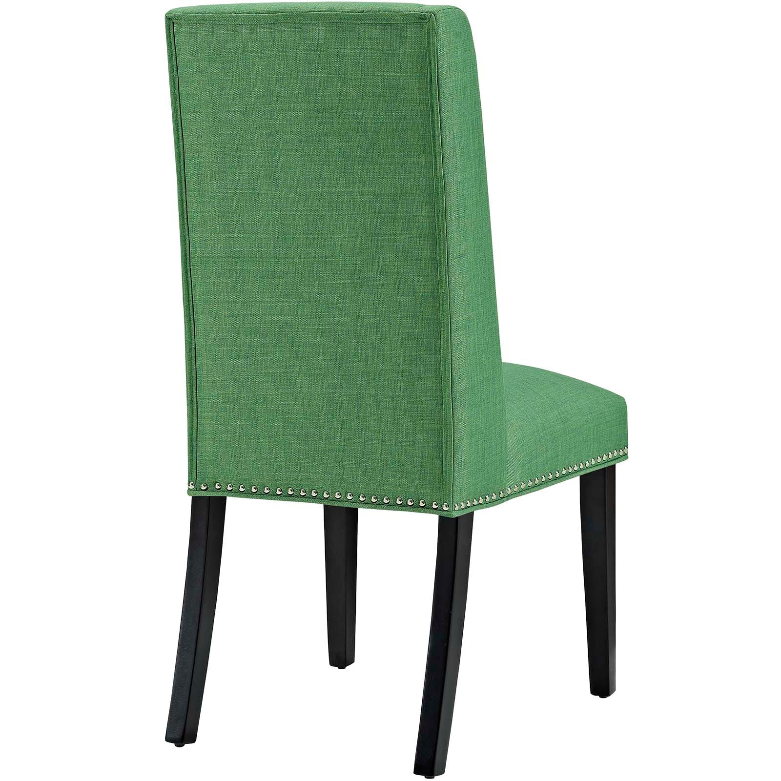 Mythos Upholstered Dining Side Chair - Green Denmark Home