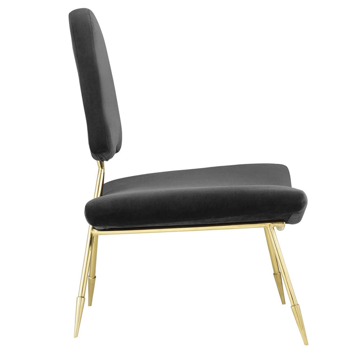 Sod Velvet Lounge Chair - Black Denmark Home