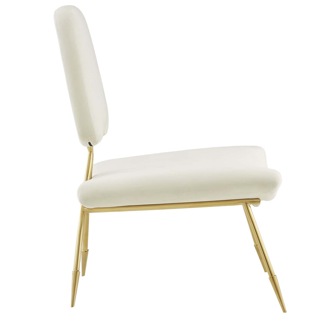 Sod Velvet Lounge Chair - Ivory Denmark Home