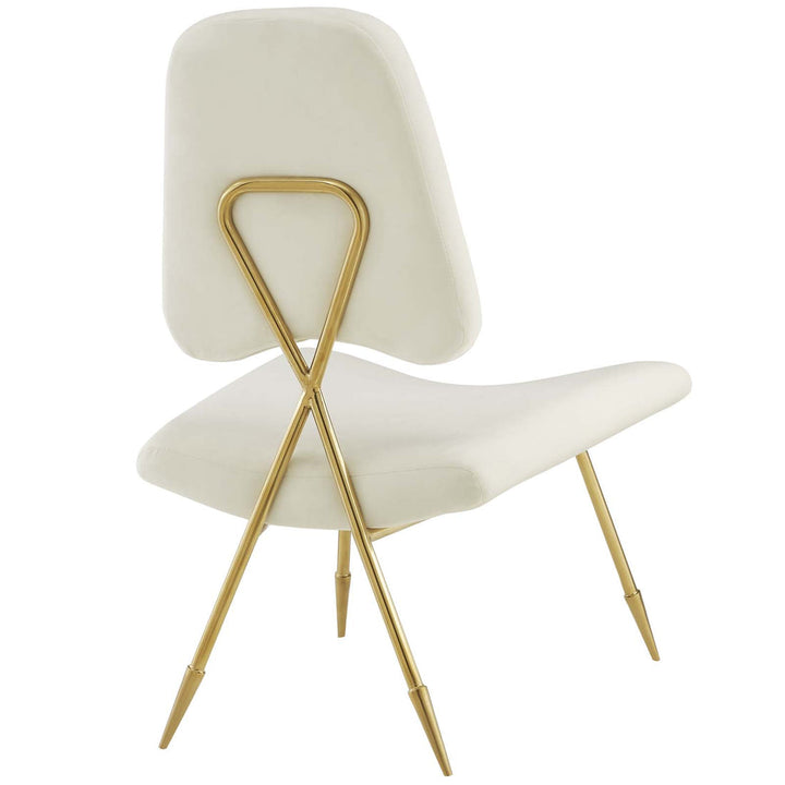 Sod Velvet Lounge Chair - Ivory Denmark Home