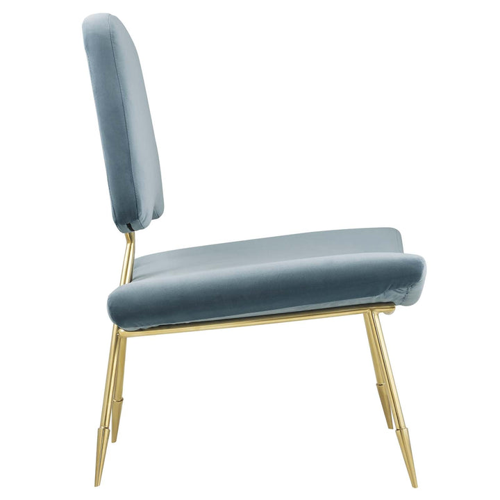 Sod Velvet Lounge Chair - Sea Blue Denmark Home