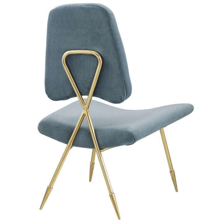 Sod Velvet Lounge Chair - Sea Blue Denmark Home