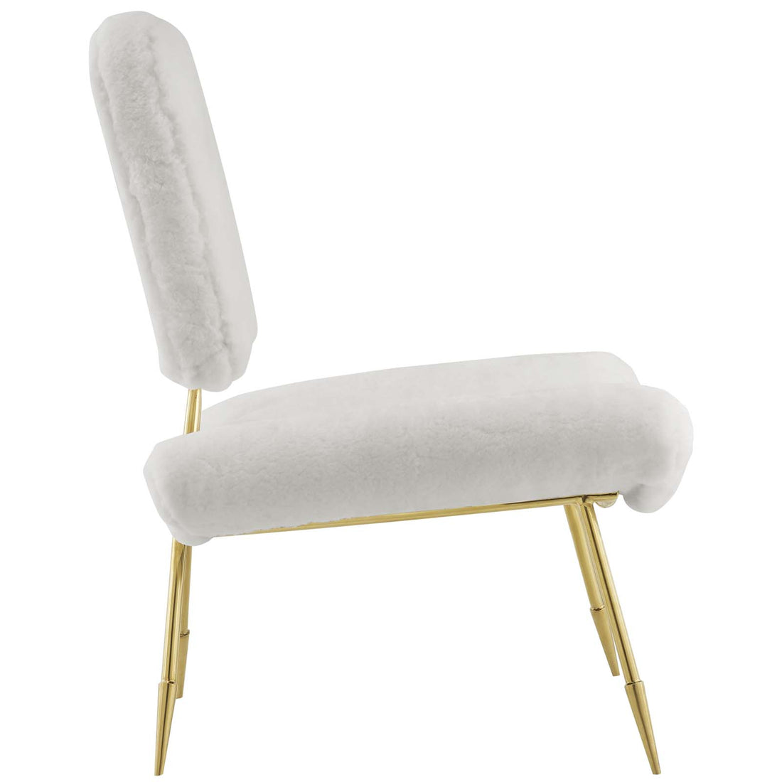 Sod Sheepskin Lounge Chair - White Denmark Home