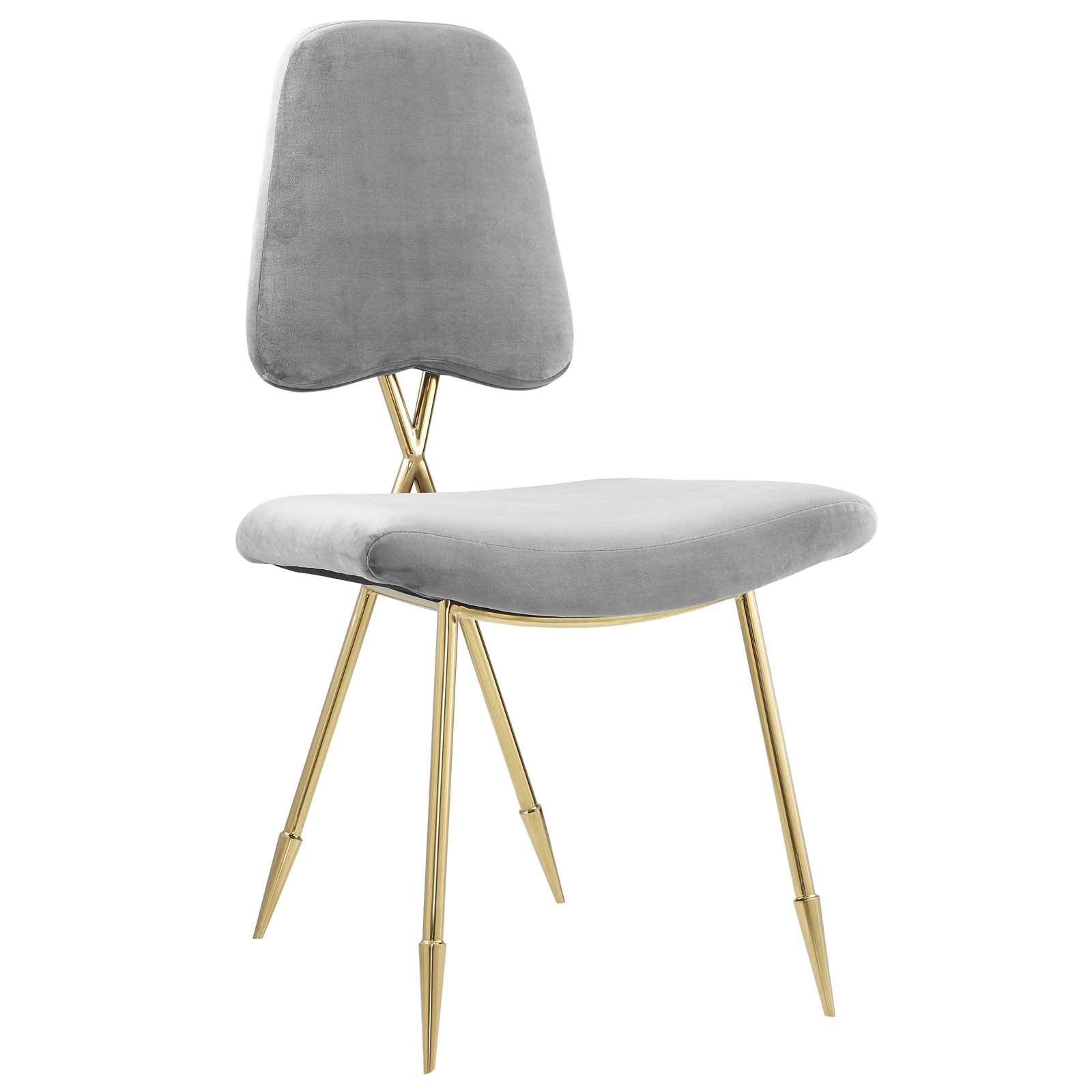 Sod Velvet Tufted Dining Chair – Gray Denmark Home