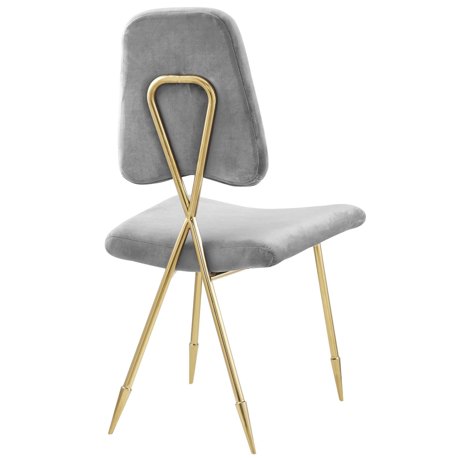 Sod Velvet Tufted Dining Chair – Gray Denmark Home