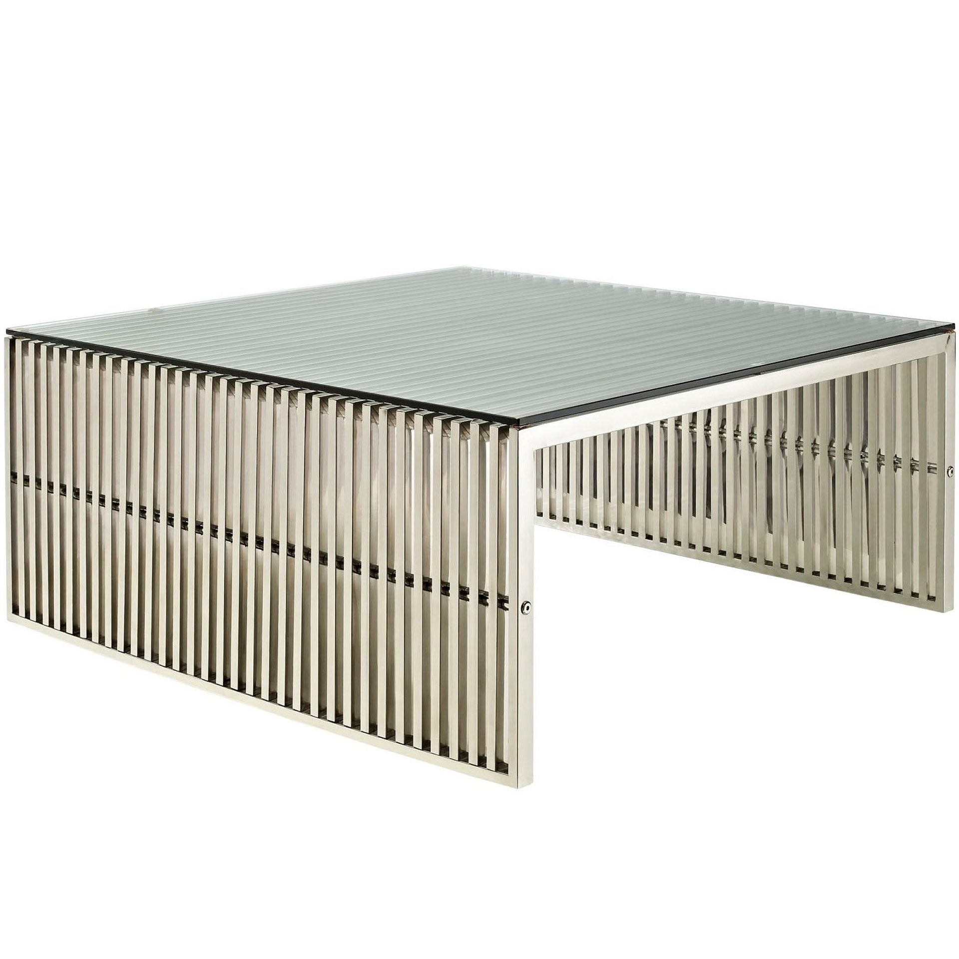 Stevora Coffee Table – Silver