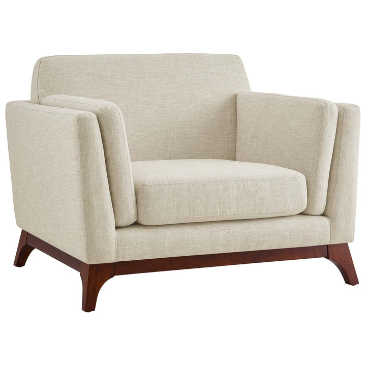 Kelsh Upholstered Fabric Armchair-Beige Denmark Home
