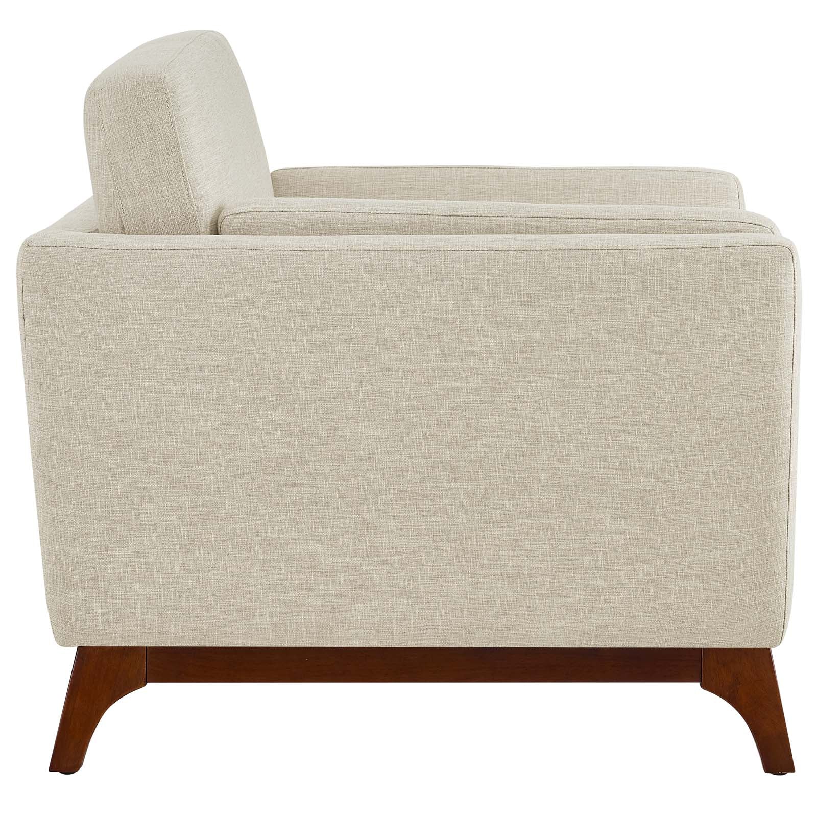 Kelsh Upholstered Fabric Armchair-Beige Denmark Home