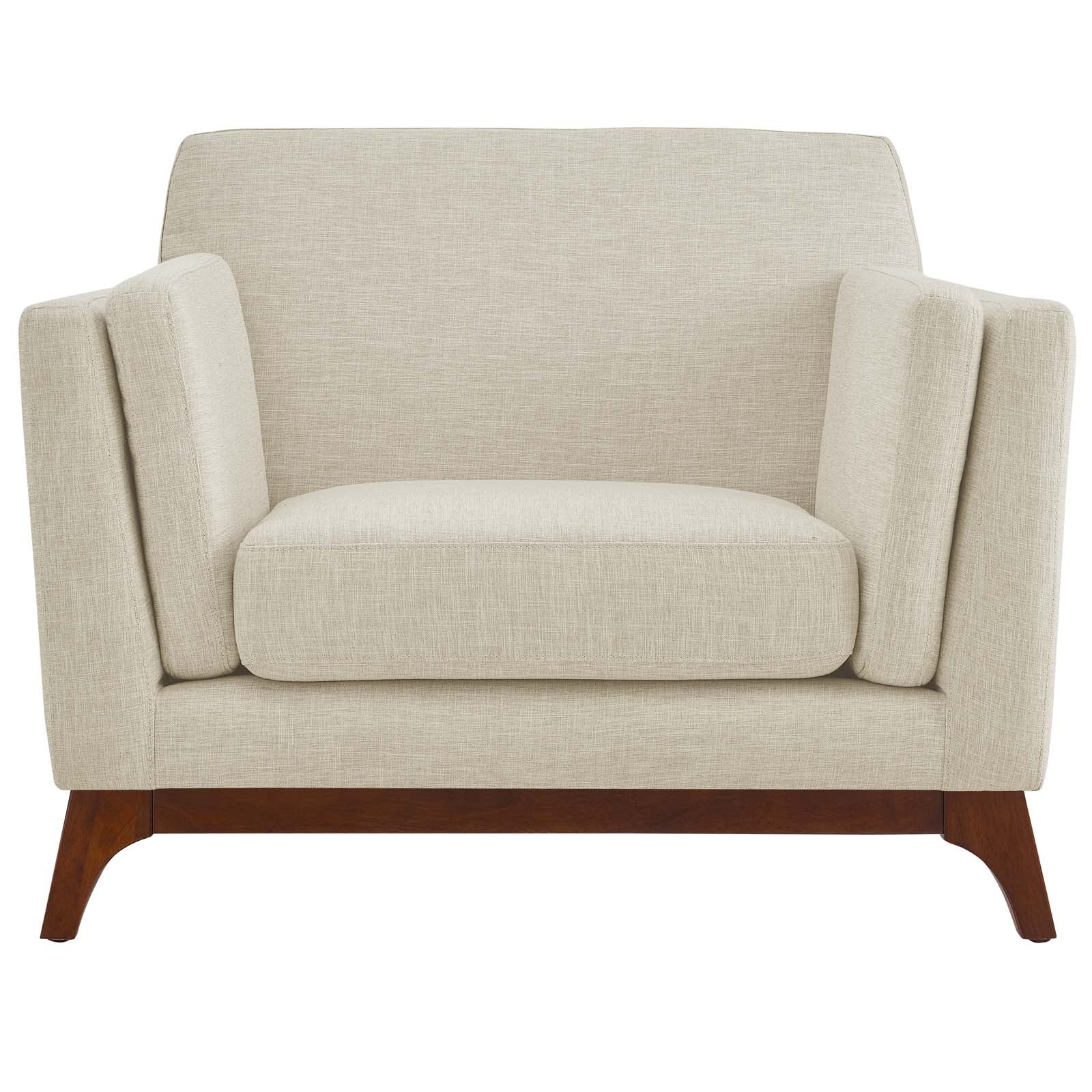 Kelsh Upholstered Fabric Armchair-Beige Denmark Home
