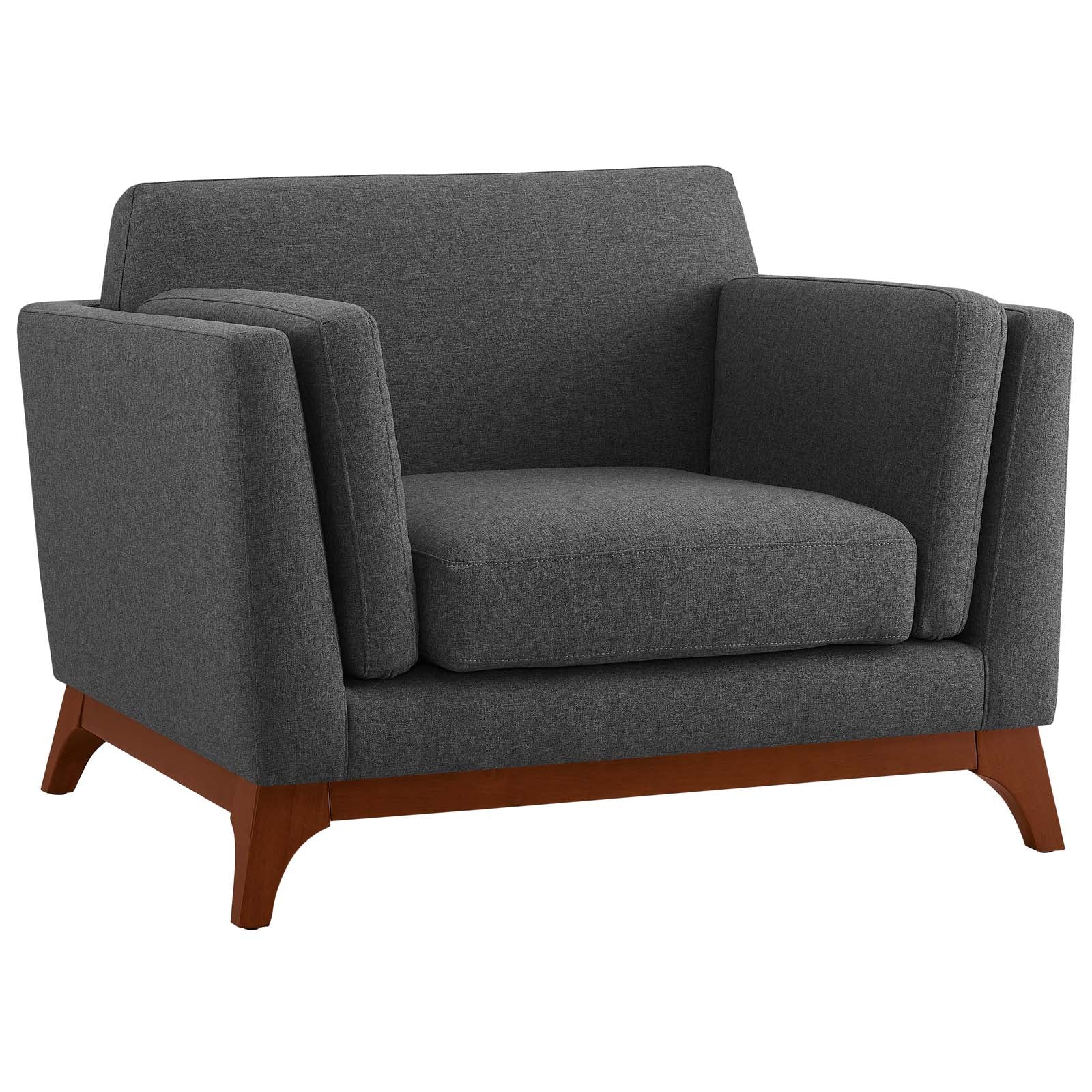 Kelsh Upholstered Fabric Armchair-Gray Denmark Home