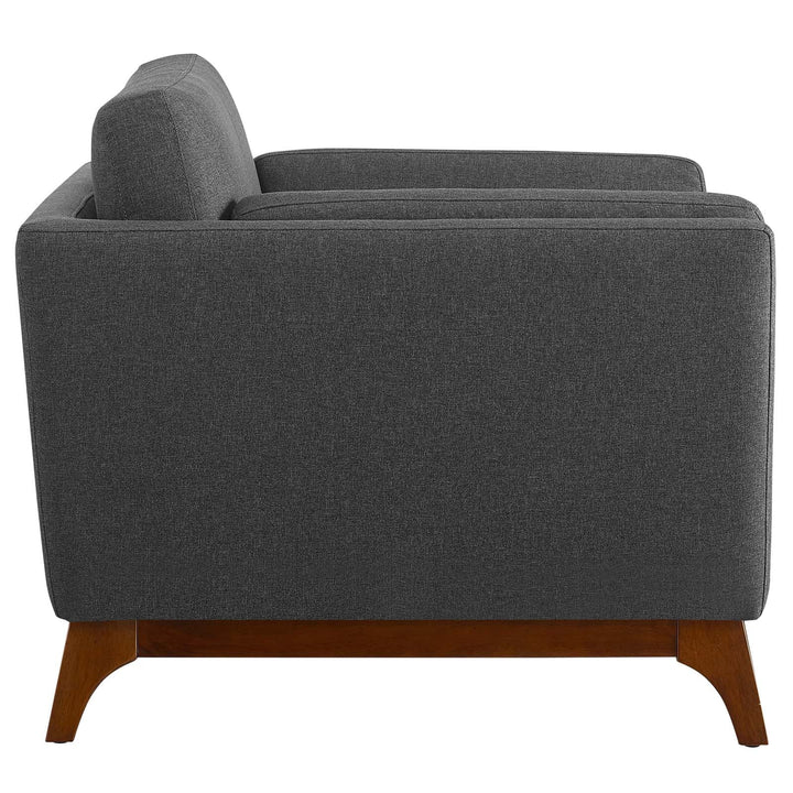 Kelsh Upholstered Fabric Armchair-Gray Denmark Home