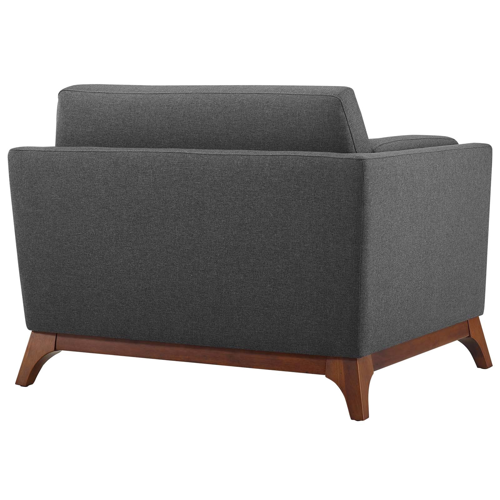 Kelsh Upholstered Fabric Armchair-Gray Denmark Home