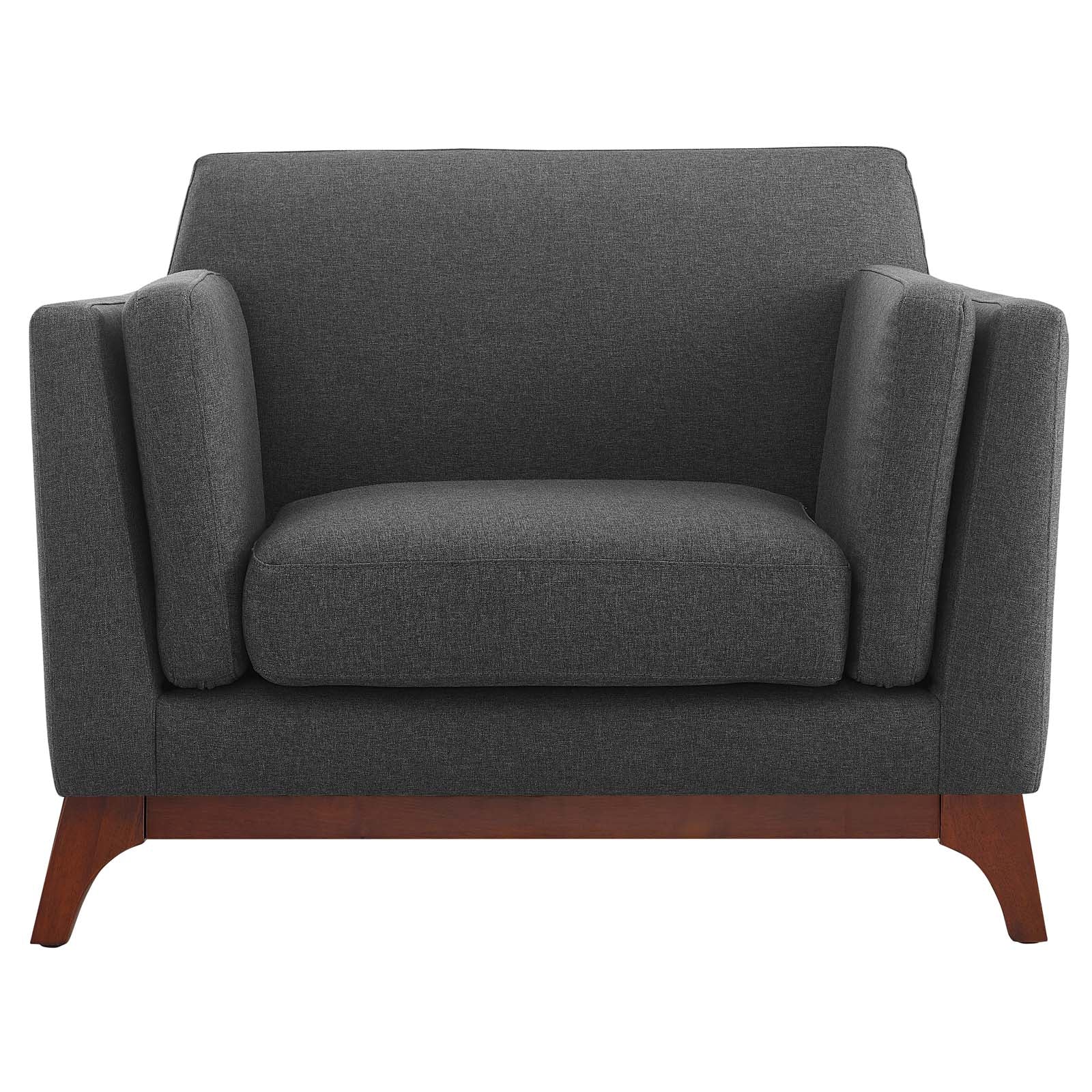 Kelsh Upholstered Fabric Armchair-Gray Denmark Home