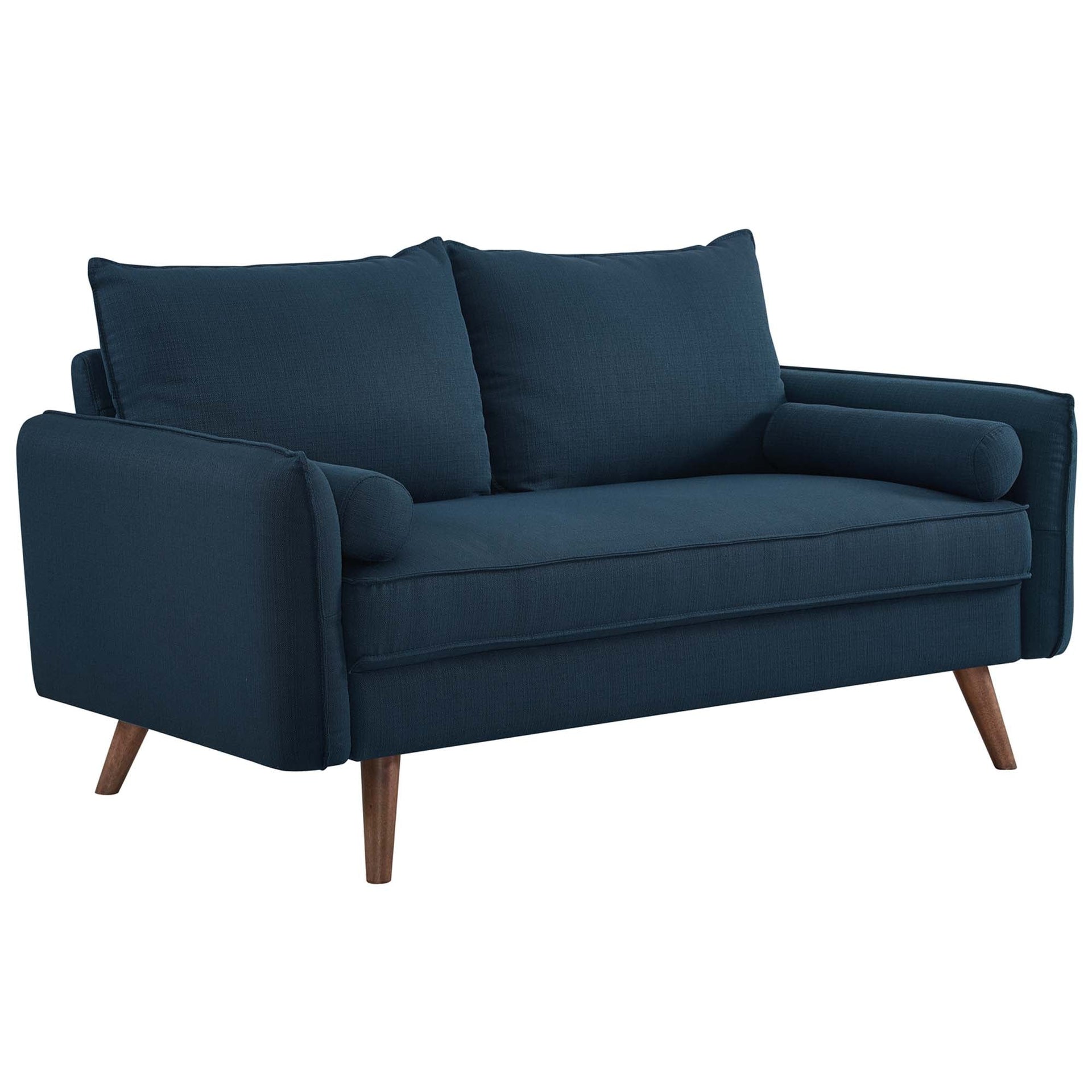 Aurelis Fabric Loveseat - Azure
