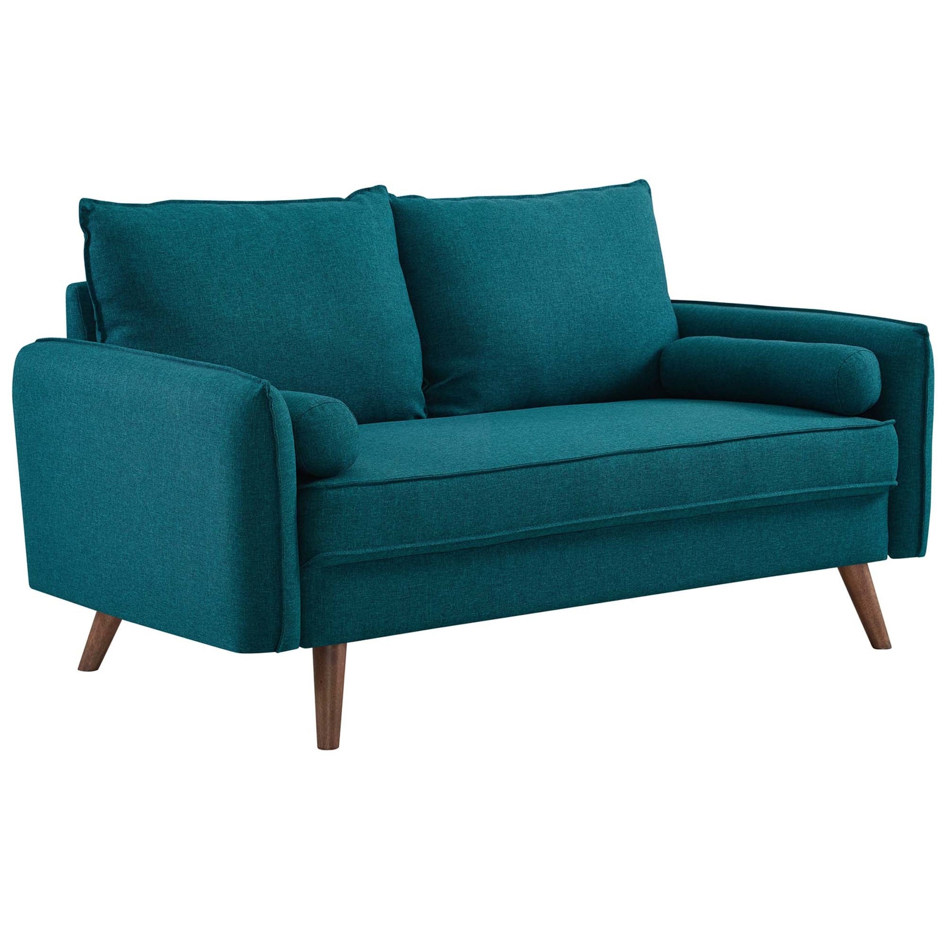 Aurelis Fabric Loveseat - Teal