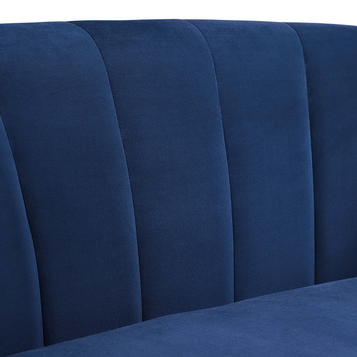 Kith Performance Velvet Accent Armchair – Navy Denmark Home