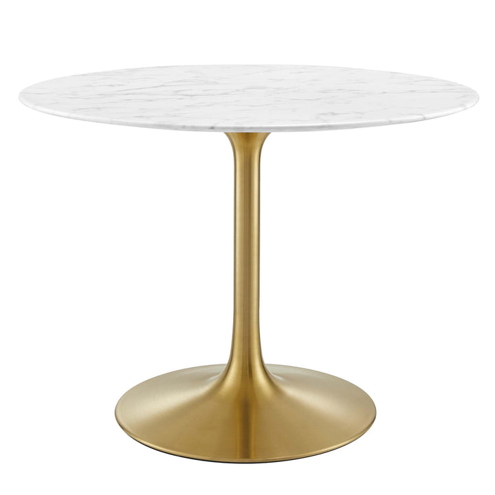 Novara Round Dining Table 40" - Gold White (Copy) Denmark Home