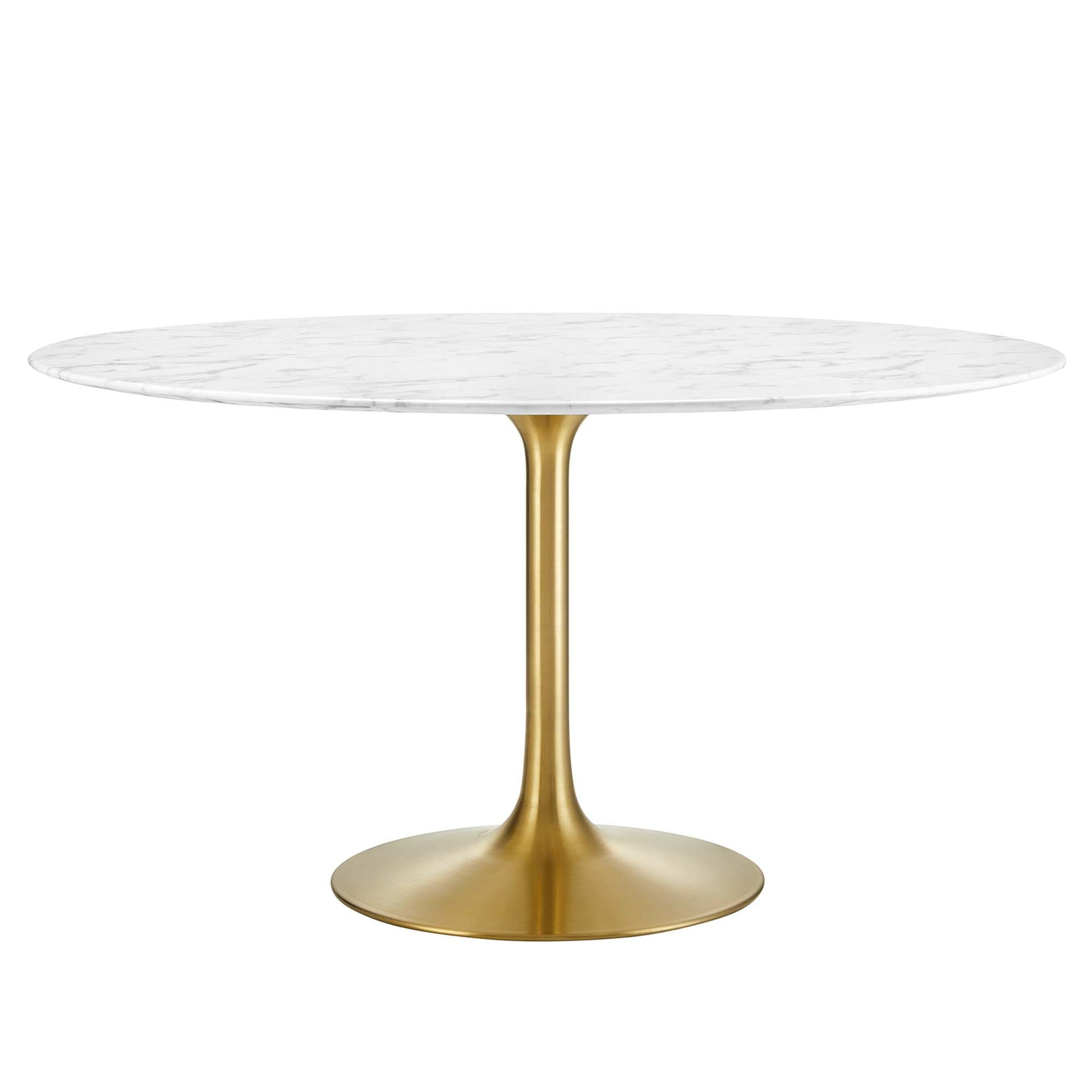 Novara Round Wood Dining Table - Gold White (Copy) Denmark Home