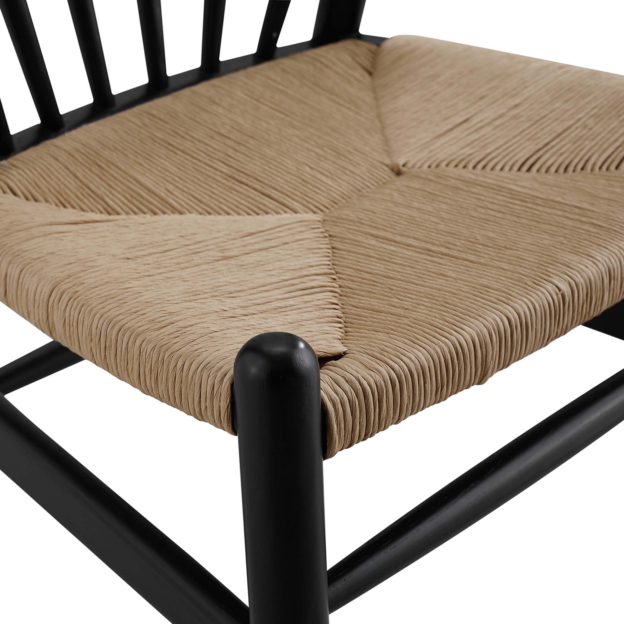 Fyr Rope Dining Chair - Black Denmark Home