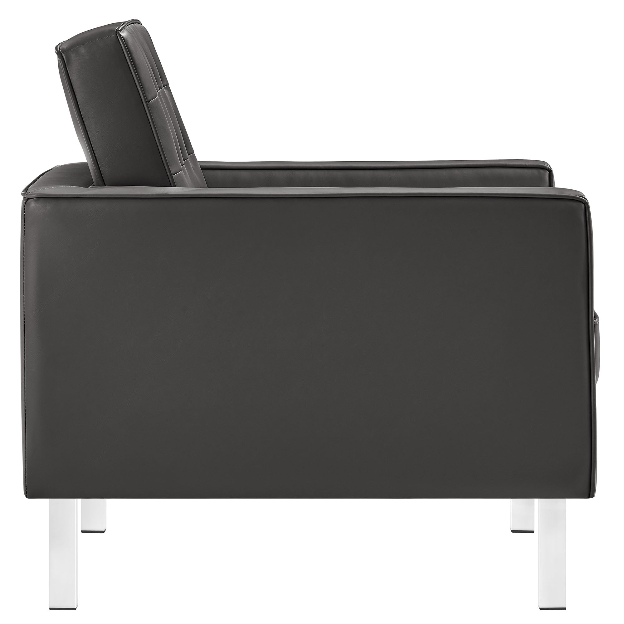 Iona Armchair and Ottoman Set – Silver Gray Denmark Home
