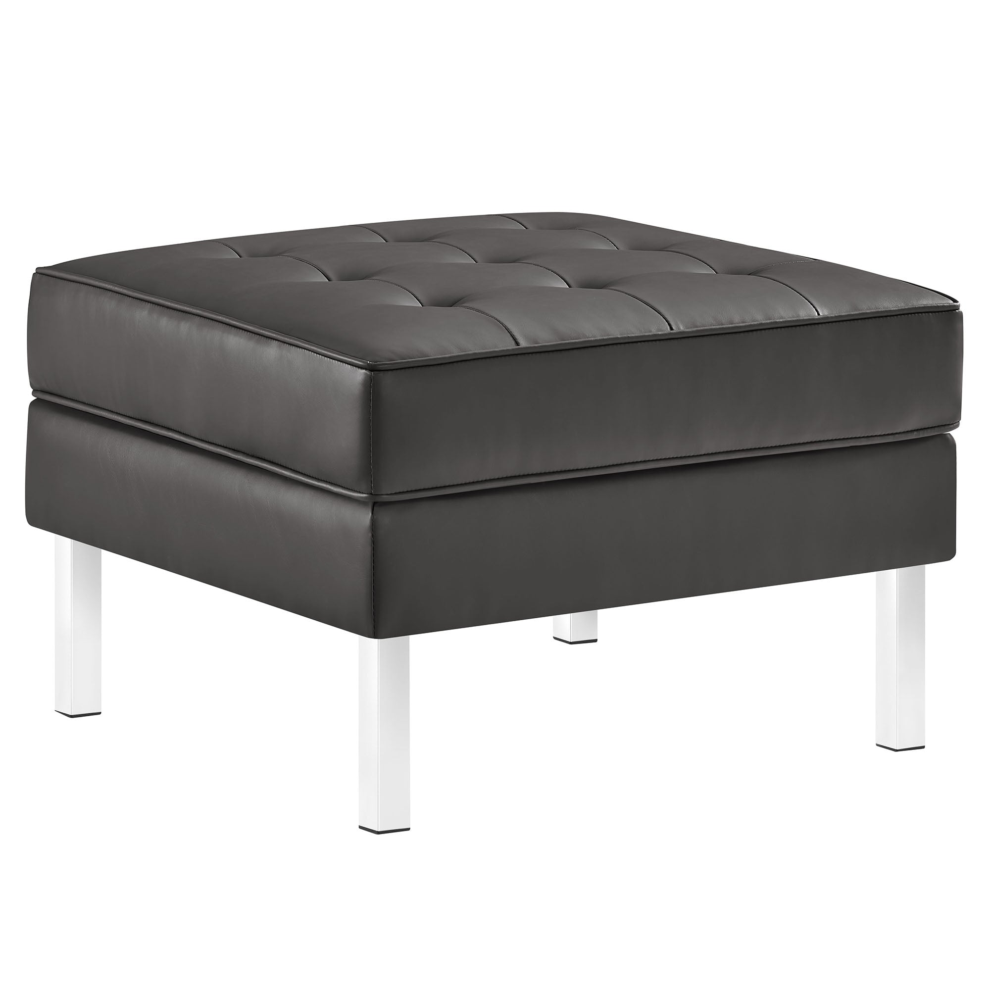 Iona Armchair and Ottoman Set – Silver Gray Denmark Home