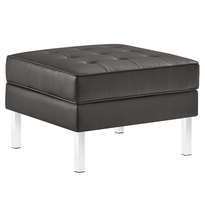 Iona Armchair and Ottoman Set – Silver Gray Denmark Home