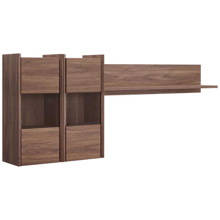 Kant Wall Mounted Shelf - Walnut Denmark Home
