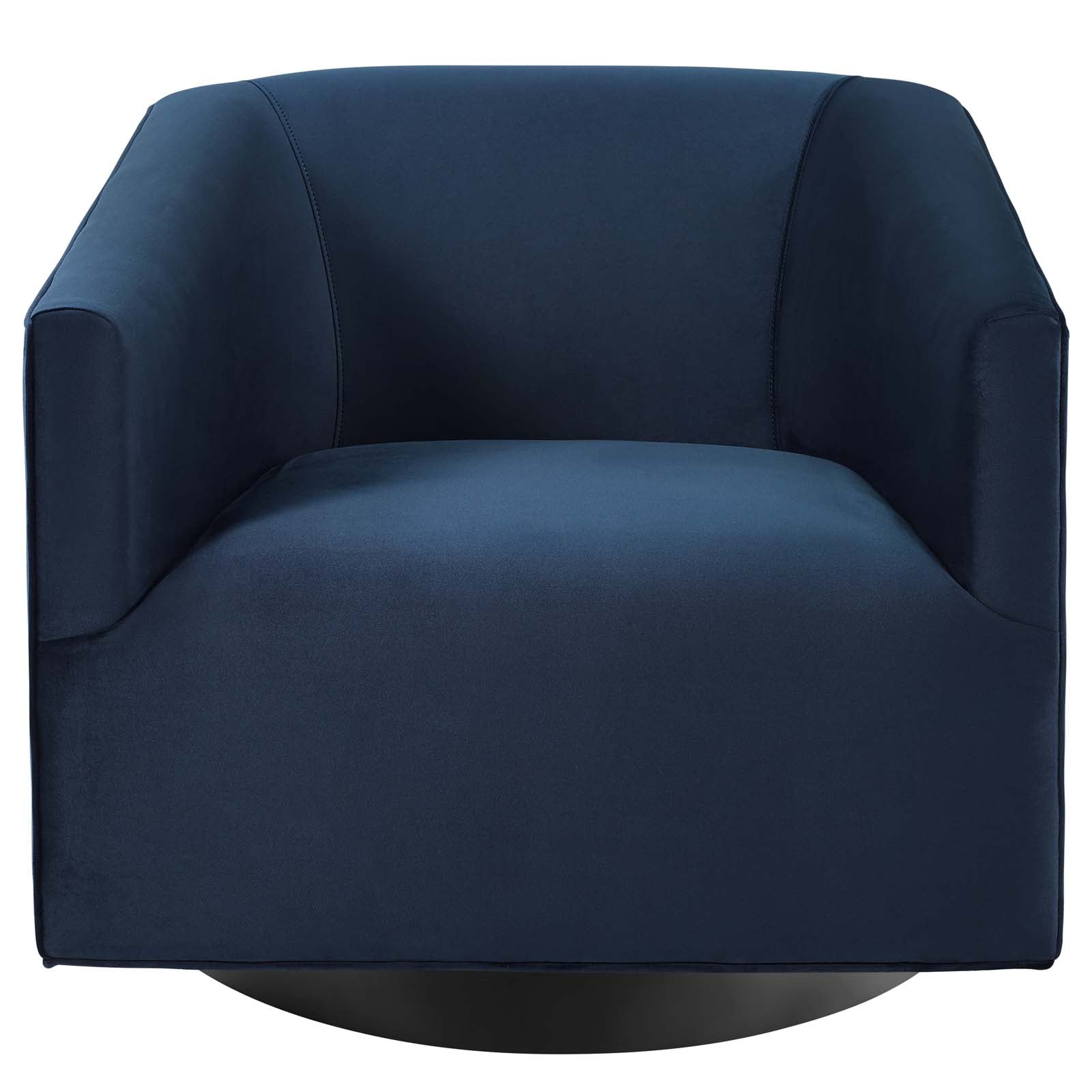 Veltora Swivel Accent Chair-Midnight Blue Denmark Home