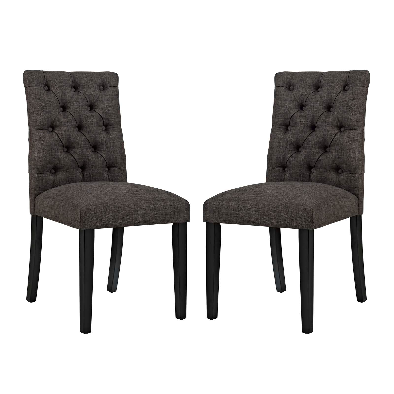 Nuovo Tufted Dining Chair - Brown Denmark Home