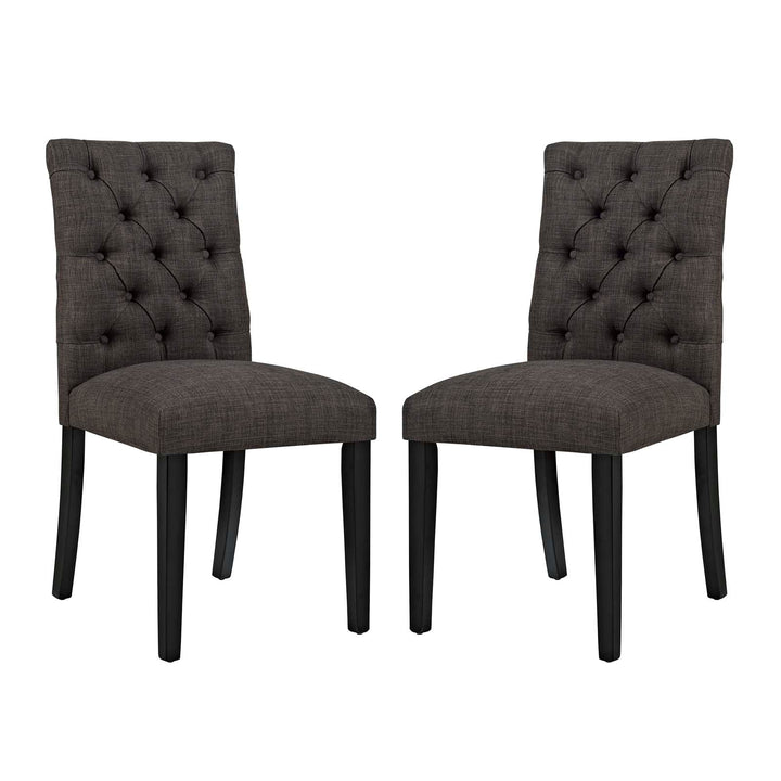 Nuovo Tufted Dining Chair - Brown Denmark Home