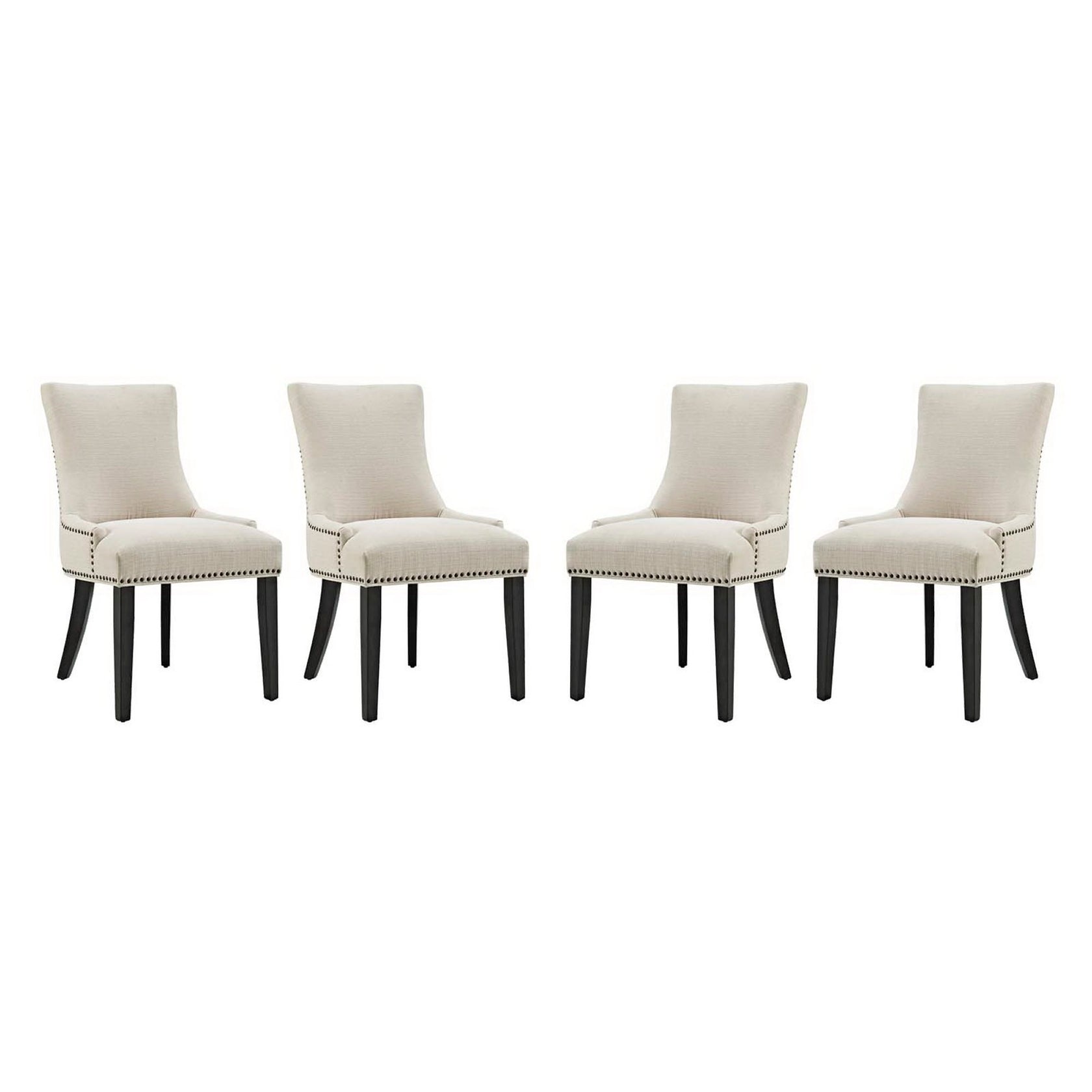 Drape Upholstered Dining Side Chair - Beige Denmark Home