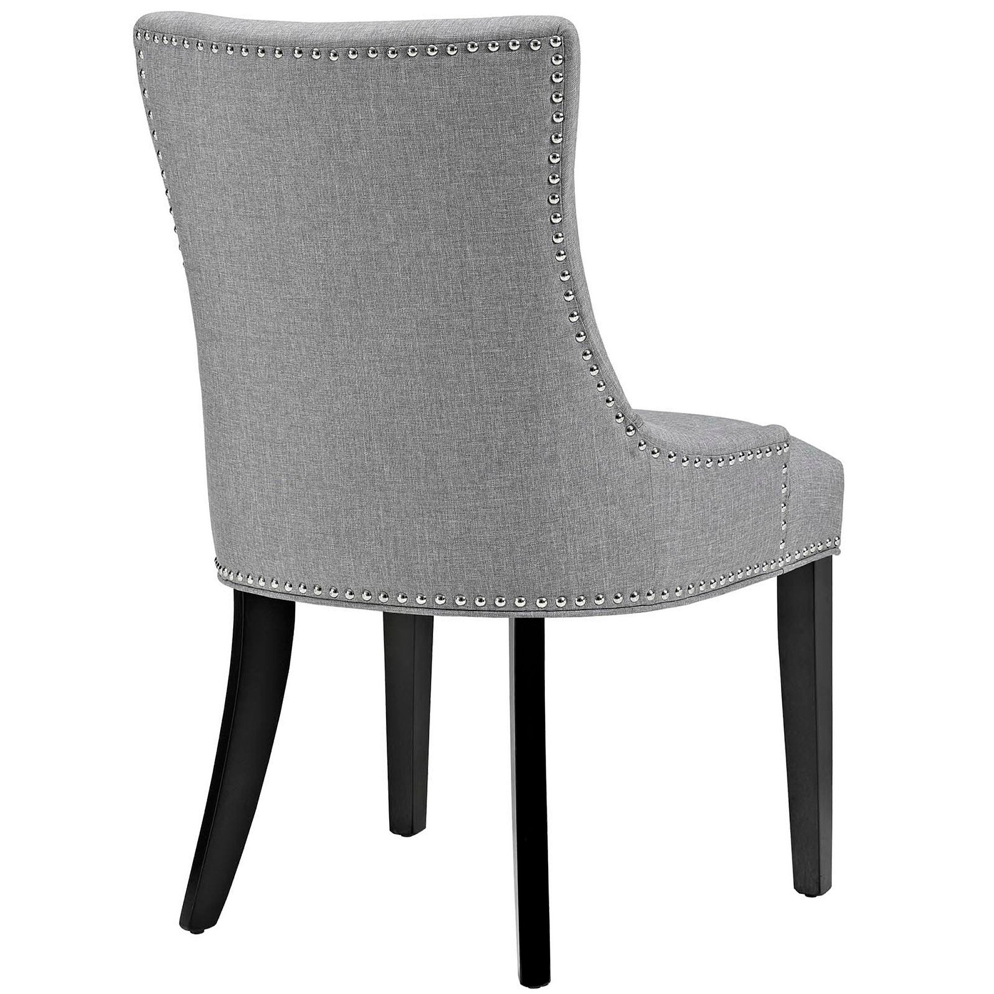 Drape Upholstered Dining Side Chair - Light Gray Denmark Home