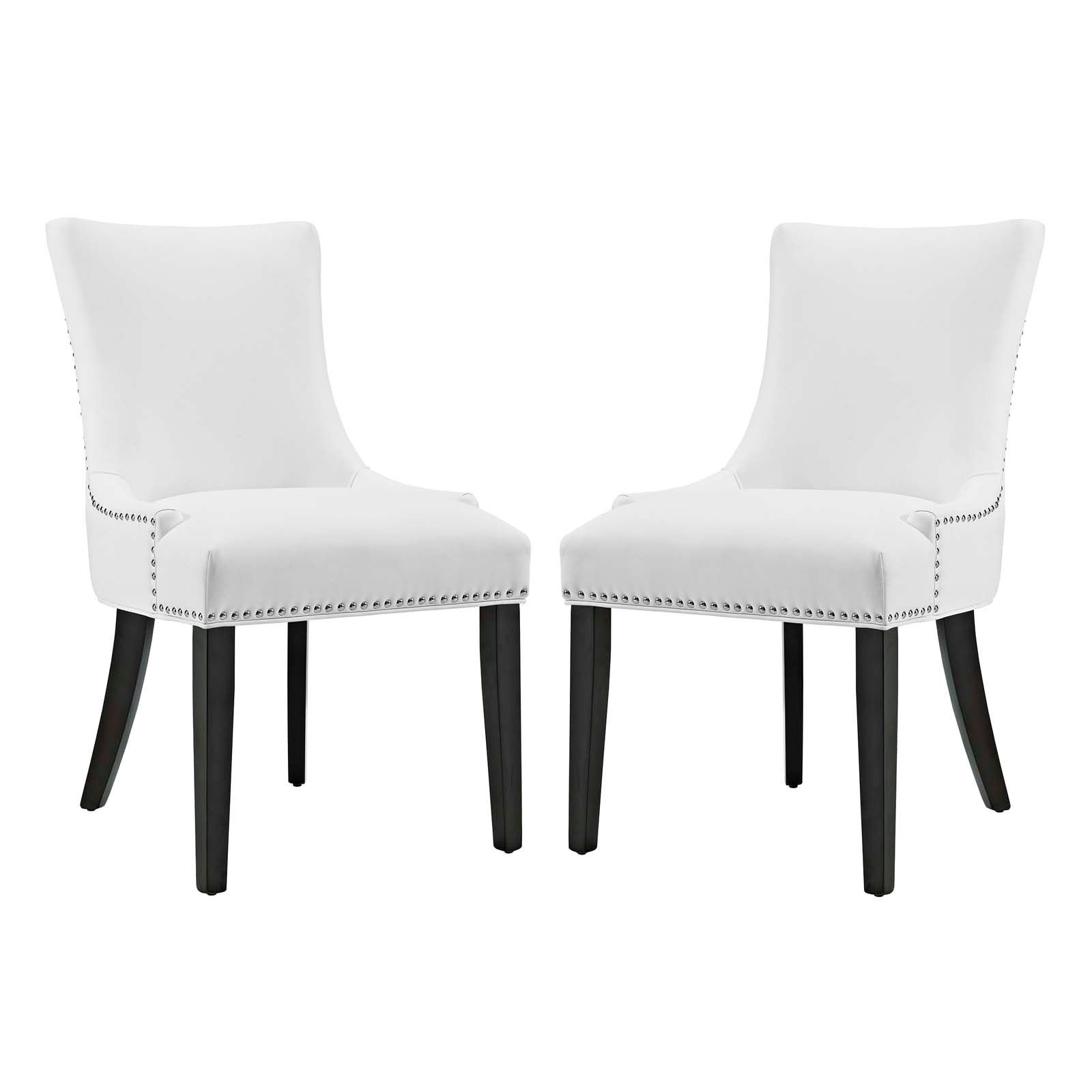 Drape Tufted Vinyl Dining Chair - Black (Copy) Denmark Home