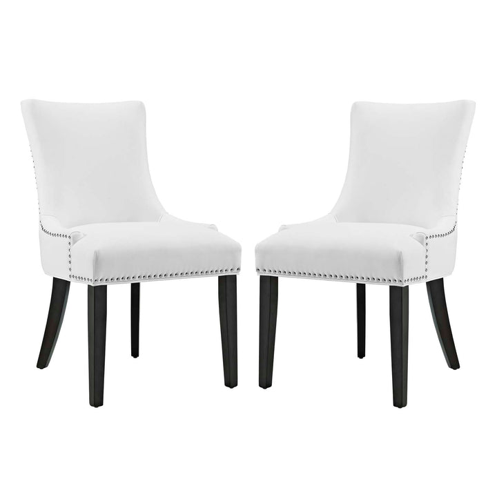 Drape Tufted Vinyl Dining Chair - Black (Copy) Denmark Home