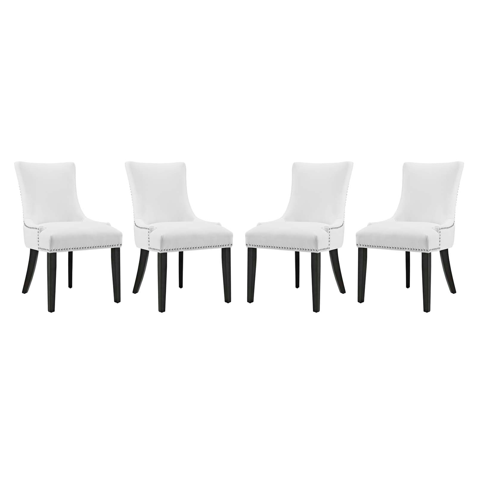 Drape Tufted Vinyl Dining Chair - Black (Copy) Denmark Home