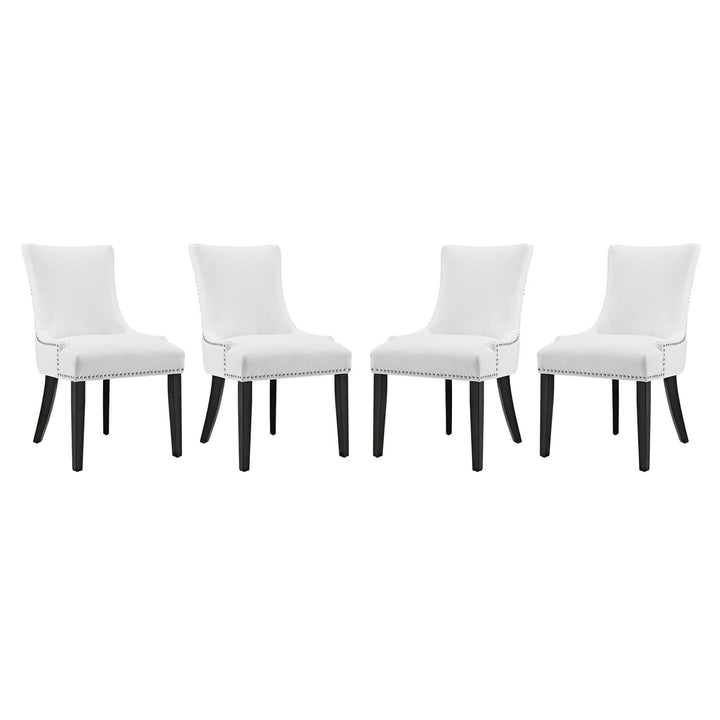 Drape Tufted Vinyl Dining Chair - Black (Copy) Denmark Home