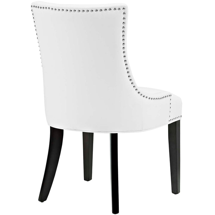 Drape Tufted Vinyl Dining Chair - White Denmark Home