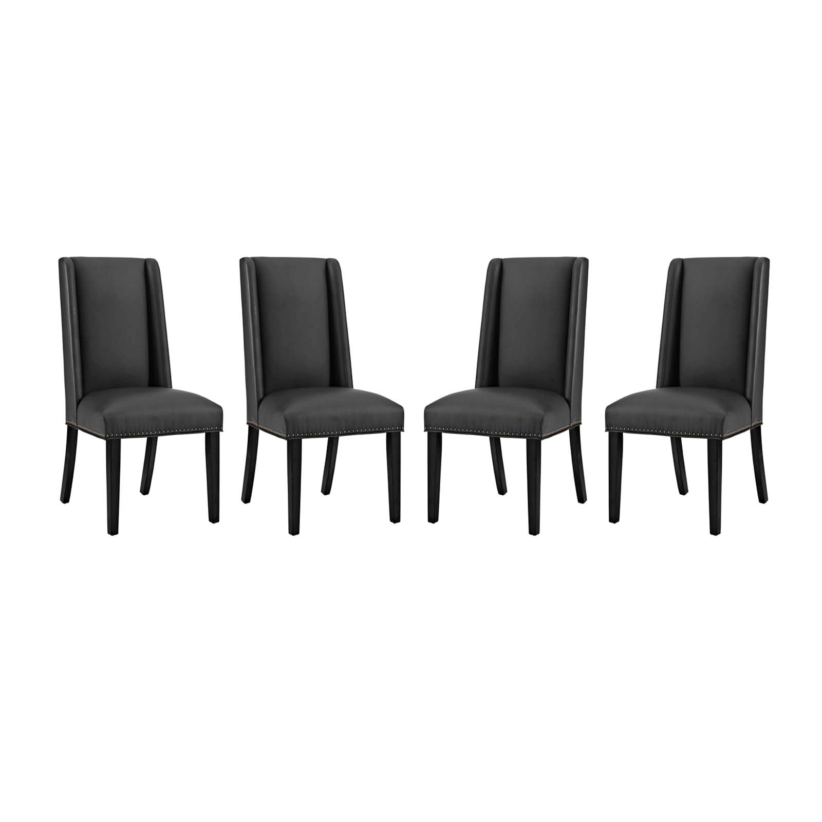 Mythos Vinyl Dining Chair - Black Denmark Home