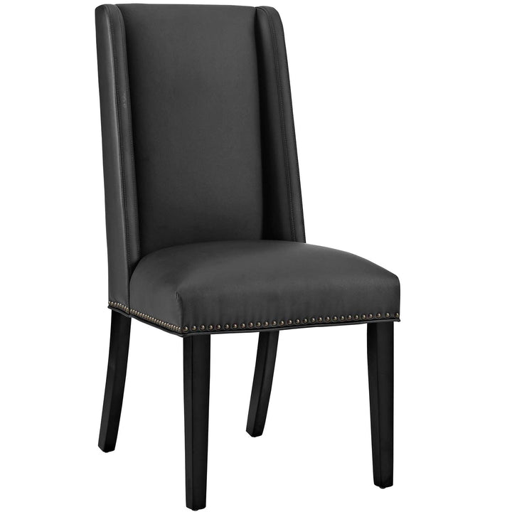 Mythos Vinyl Dining Chair - Black Denmark Home