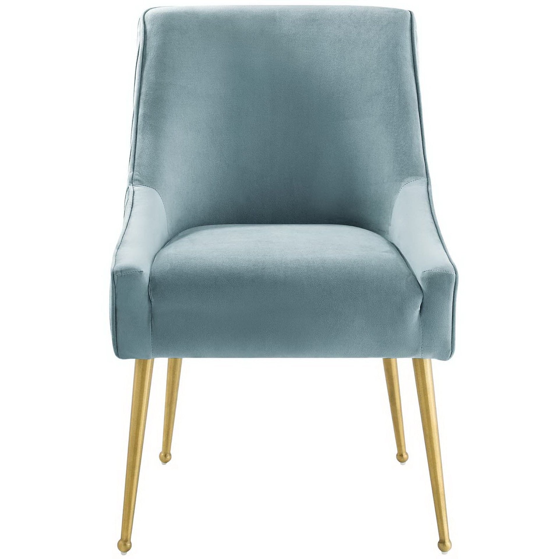 Swoop Pleated Velvet Dining Chair - Gray (Copy) Denmark Home