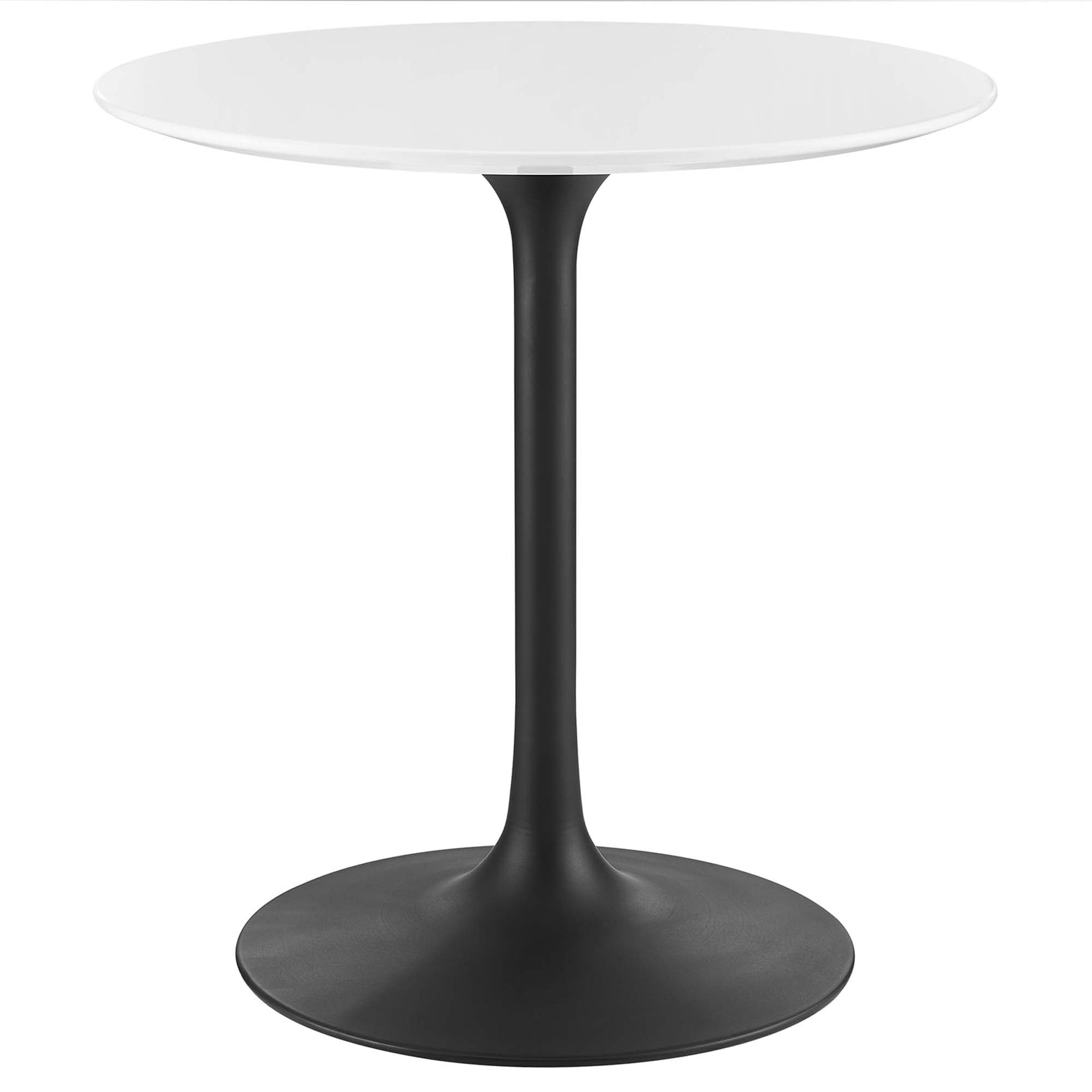 Novara Round Dining Table 28"- Black White Denmark Home