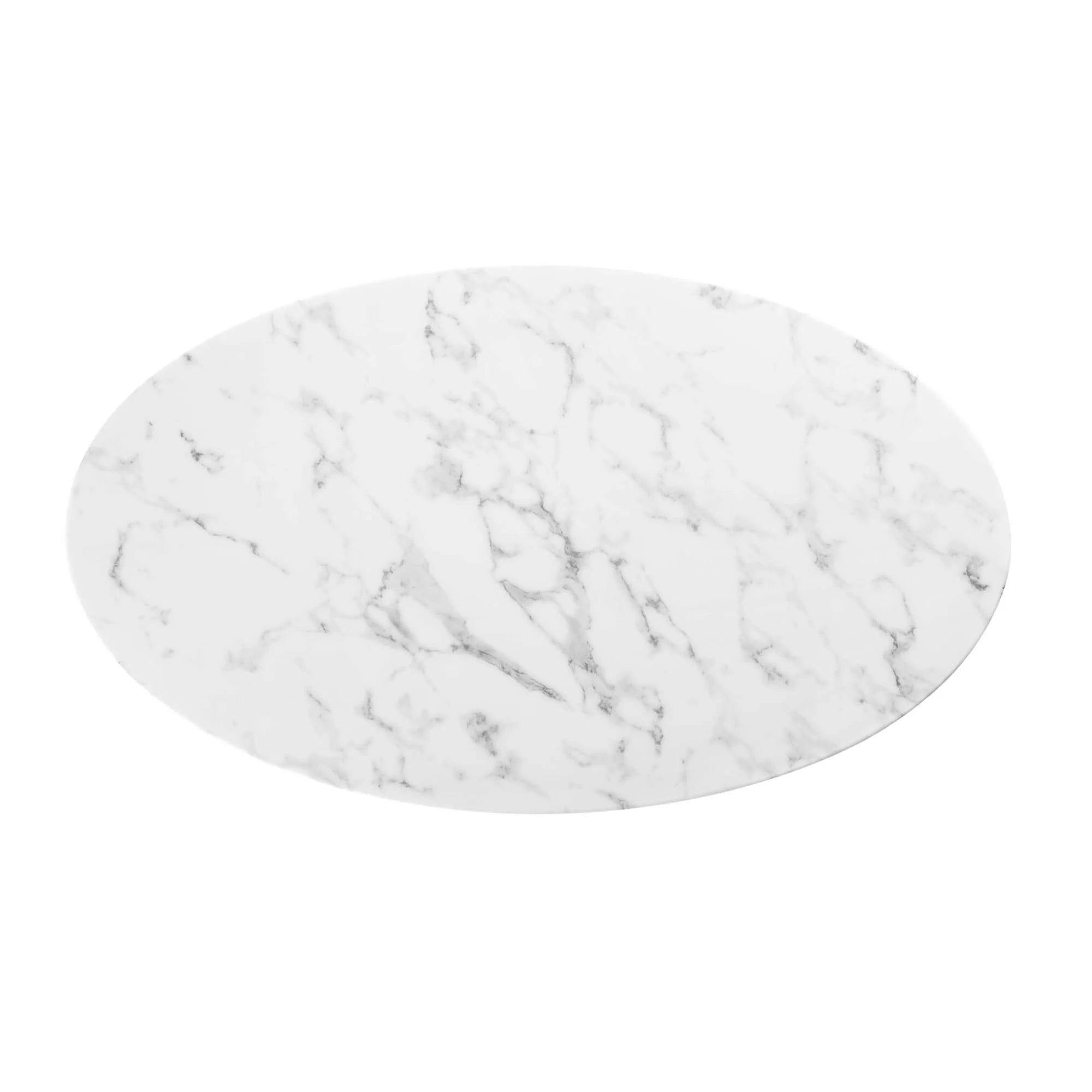 Lippa 48" Oval Faux Marble Dining Table - c Denmark Home